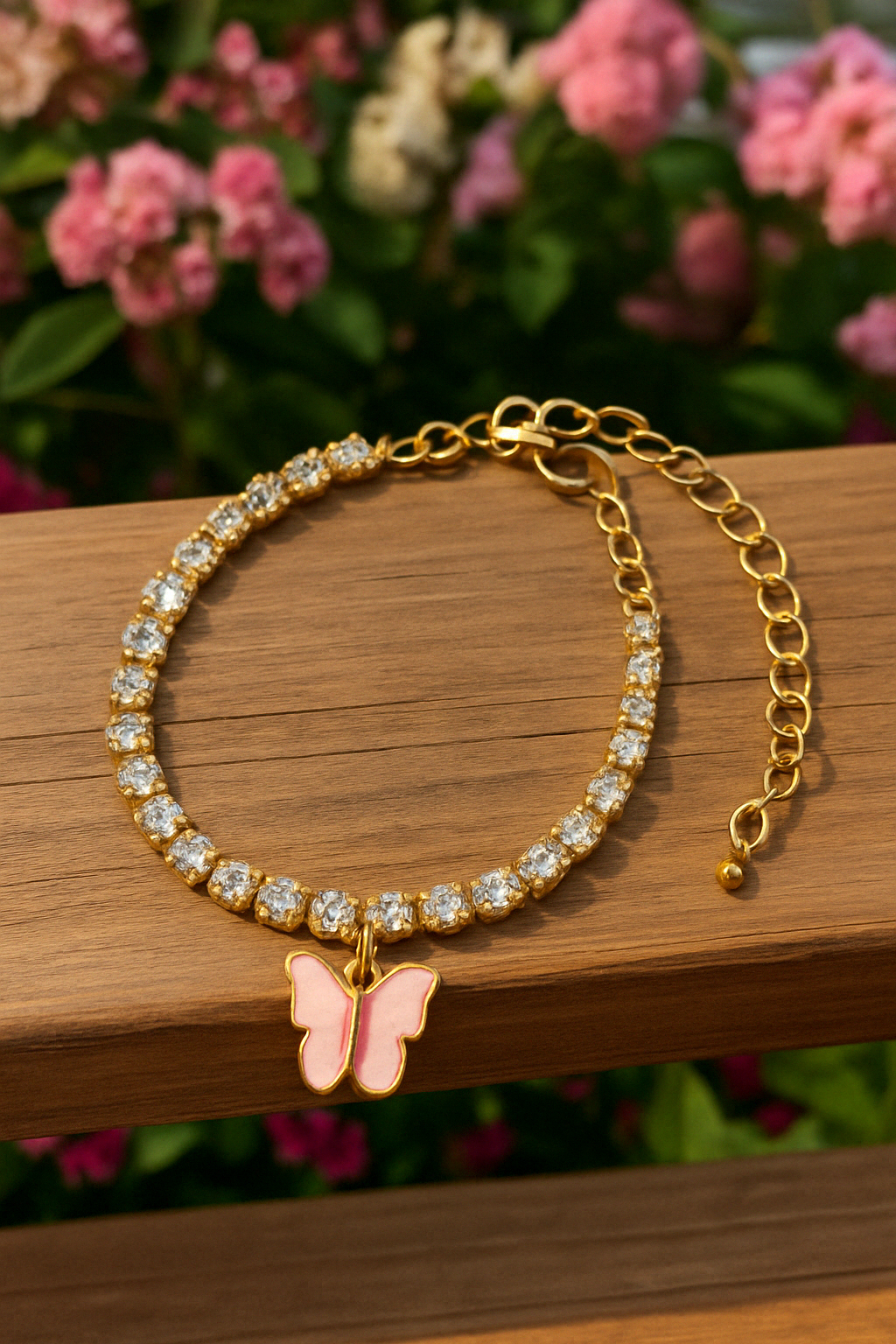 Glimmer Butterfly Anklet